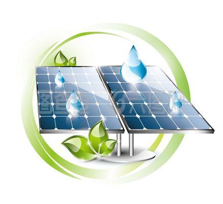 卡通太陽能產品矢量素材